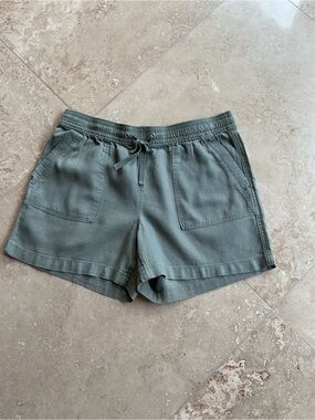 Nautica Olive-Style High-Waist Casual Shorts